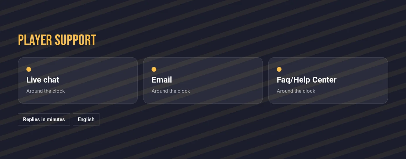 Three help channels ready.